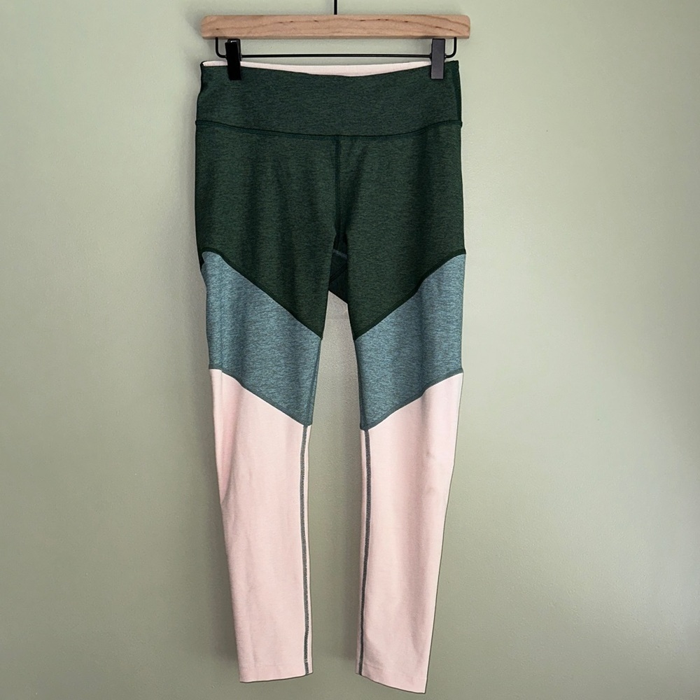 Outdoor Voices Yoga Workout Leggings Color Block Running Performance casual Flaw